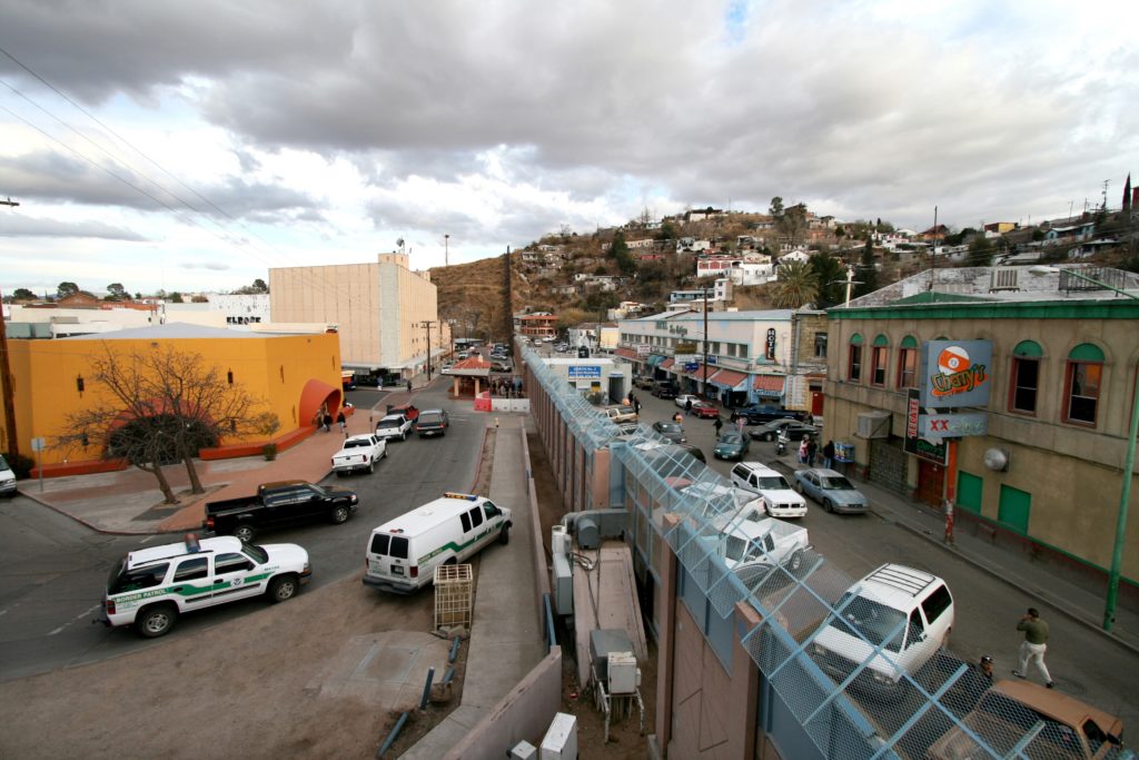 Mexican-American border at Nogales