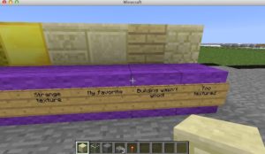 One student tested minecraft materials