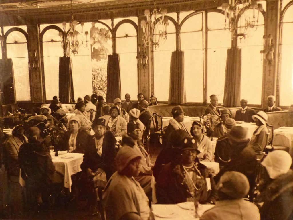 Official tea and reception for Party E, which traveled in May and June of 1931, held at the famous Restaurant Laurent in Paris. Courtesy National Archives, College Park.