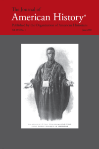 This is an image of the front cover of the June issue of the Journal of american History