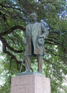 A statue of John H. Reagan.