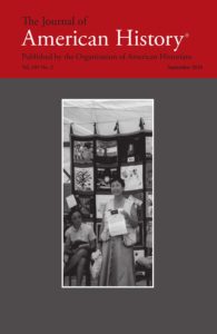 The cover of the September 2018 issue of The Journal of American History.