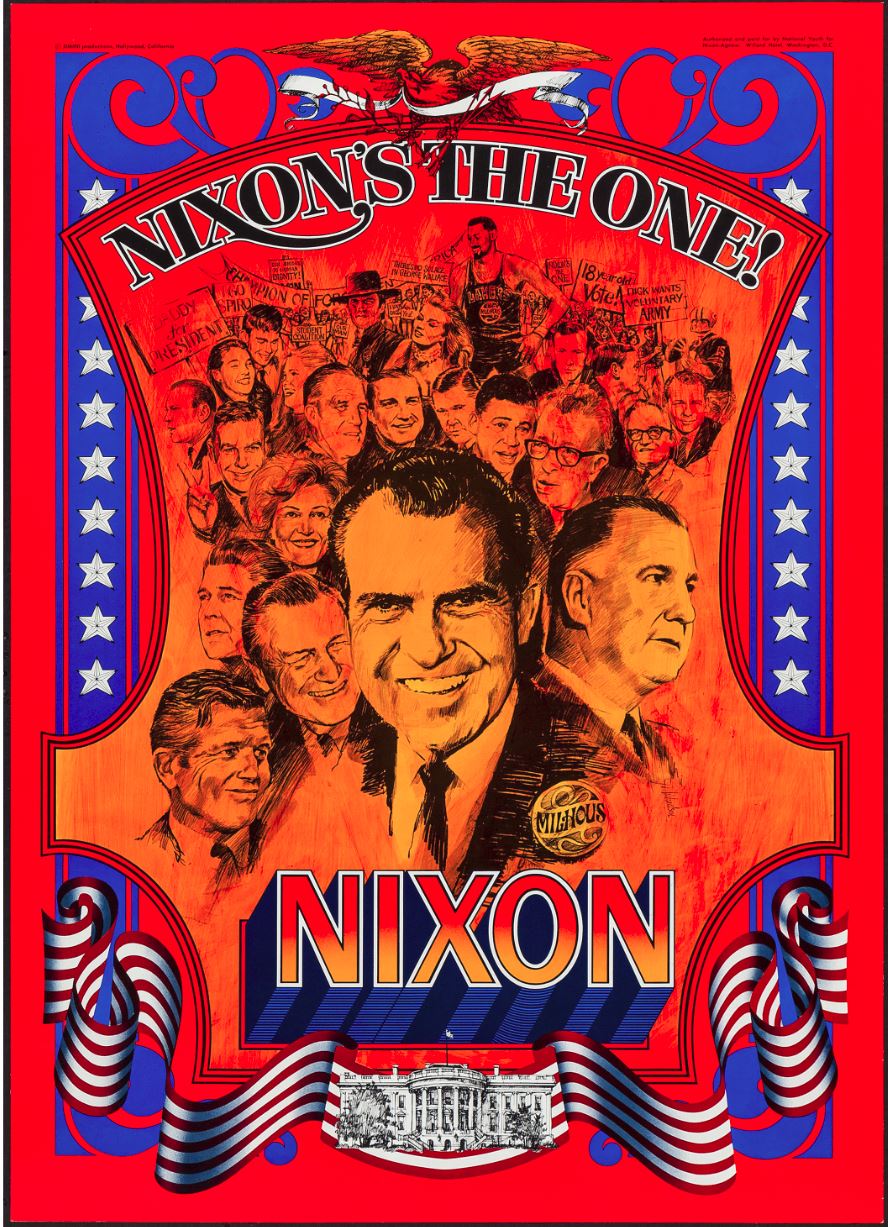 1972 Richard Nixon Now More Than Ever Poster 